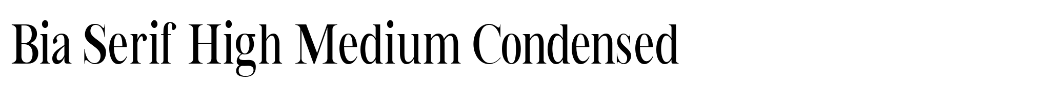 Bia Serif High Medium Condensed image